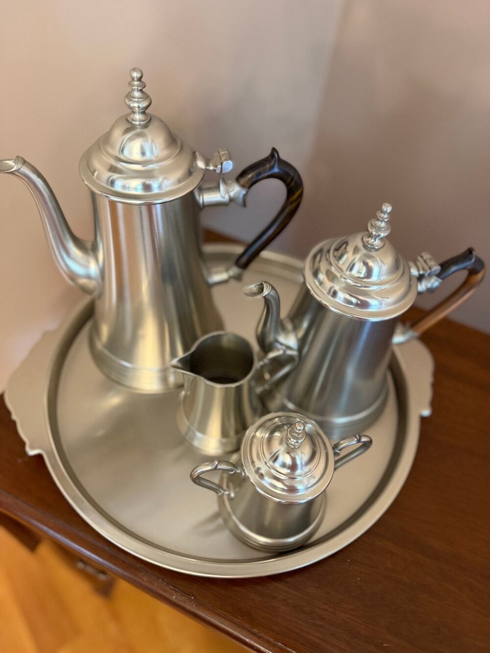 Pewter Tea Service Colonial (Pewter, Hollowware) collection by Kirk Stieff